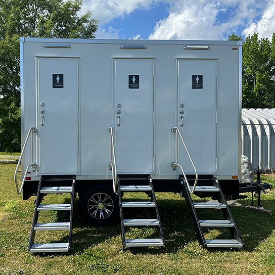 Restroom Trailer Rental for Party in Apex, NC